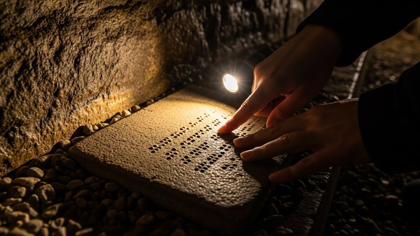 点字のメッセージに隠された防空壕の謎