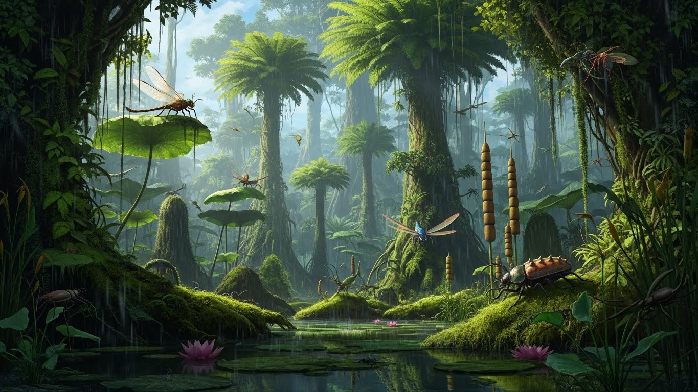 石炭紀の酸素濃度が巨木を育てた