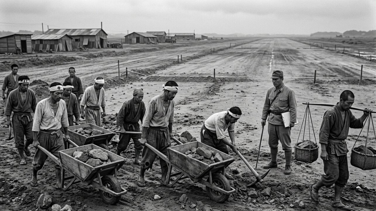 強制労働と滑走路の下に眠る悲劇
