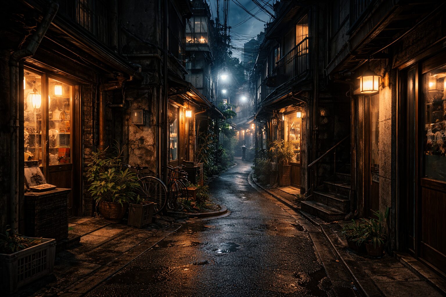 迷宮的な路地構造と時間の滞留